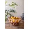 Perforated Teakwood Bowl – 7"Tall Handcrafted Wooden Accent by Kalalou - 2 of 4