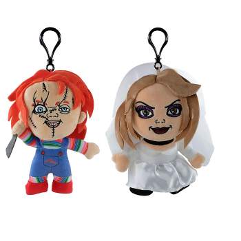 Wondapop Chucky and his Bride Horror 2-pack of 6 inch Plush Clips