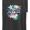 Women's - Instant Message - Spray Paint Heart Short Sleeve Graphic T-Shirt - 2 of 4