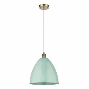 Plymouth Dome - 1 Light Cord Hung Mini Pendant In Industrial Style-14.75 Inches Tall and 12 Inches Wide - 1 of 1
