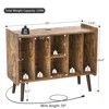 Aheaplus Record Player Stand with Power Outlet and USB Ports, Vinyl Record Storage Table,Vinyl Holder Display Shelf - 3 of 4