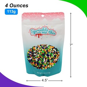Sprinkle Me This – Wicked and Frightful Mix – Halloween Jimmies in Orange, White, Black, Purple & Lime Green - 1 of 4