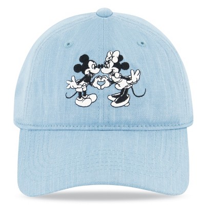 Collections Etc Mickey & Minnie Charming Adjustable Baseball Hat
