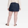 Women's Mid-Rise Denim Mini Skirt - Universal Thread™ Dark Wash - 2 of 3