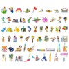Wrapables Waterproof Vinyl Stickers for Water Bottles, Laptop, Phones, Skateboards, Decals for Teens, 110pcs, Art Supplies - 4 of 4