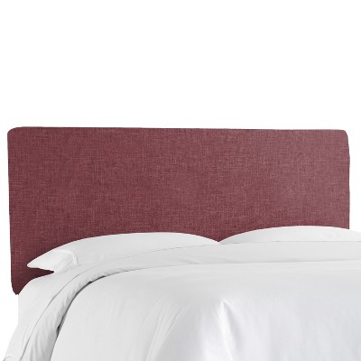 Skyline Furniture Queen Olivia Upholstered Headboard Wine Linen : Target