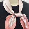 Wrapables Satin Neckerchief Square Scarf 26.5 x 26.5 Inches, Pink Magnolia - 3 of 4