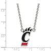 Black Bow Jewelry Sterling Silver Cincinnati Bearcats NCAA Necklace 18 Inch - 2 of 4