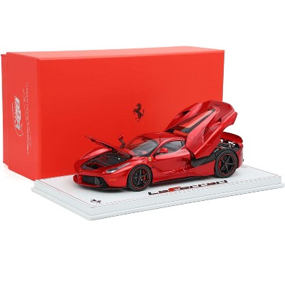 Ferrari LaFerrari Rosso Fuoco Red Metallic "One Off Special for Lewis Hamilton" With Case 1/18 Diecast Model Car by BBR