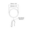 Unique Bargains Metal Drapery Eyelet Sliding Shower Curtain Hook Rings 28 Pcs - 2 of 4