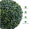 24" Artificial Topiary Ball Trees 2-Pack, Faux Boxwood Balls for Indoor Outdoor Home Decor - 3 of 4