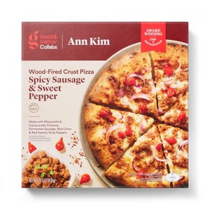 Frozen Wood-Fired Crust Spicy Sausage & Sweet Pepper Pizza - 15.3oz - Good & Gather™ Collabs | Ann Kim - 1 of 4