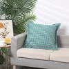 Unique Bargains Retro Decorative Invisible Zipper Plaid Throw Pillow Covers With Pattern 1 Pc - 2 of 4