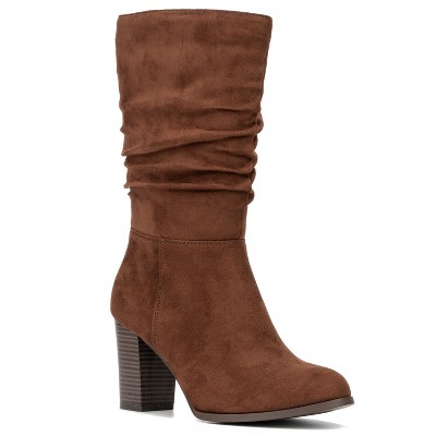 New York & Company Women's Amena Boot - 8, BROWN