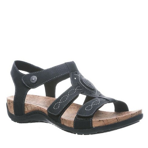 Bearpaw Women's Ridley Ii Wide Sandals | Black | Size 10 : Target