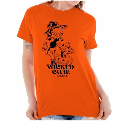 Halloween Betty Boop Wicked Cute Womens Graphic T Shirt Tees Brisco Brands