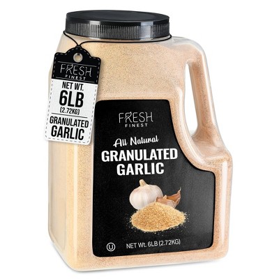 Fresh Finest Bulk Granulated Garlic Seasoning – All-Natural, Kosher – 6LB