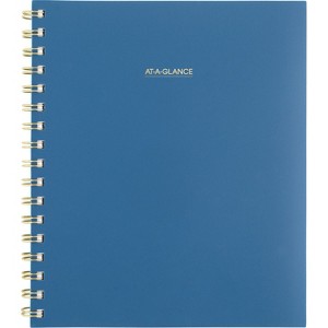 Harmony Weekly/Monthly Poly Planner, 8.88 x 7.69, Blue/Gold Cover, 13-Month (Jan to Jan): 2025 to 2026 - 1 of 1