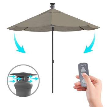 Above Octagon Height Series Smart Sunbrella Outdoor Patio Market Umbrella with Remote Control