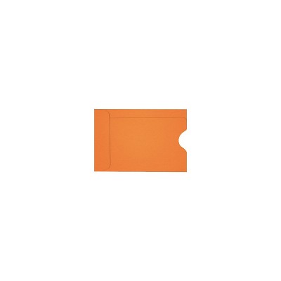 LUX Credit Card Sleeve 2 3/8 x 3 1/2 50/Box Mandarin LUX-1801-11-50