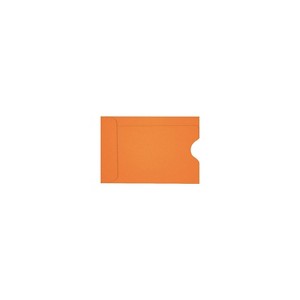 LUX Credit Card Sleeve 2 3/8 x 3 1/2 50/Box Mandarin LUX-1801-11-50 - 1 of 1
