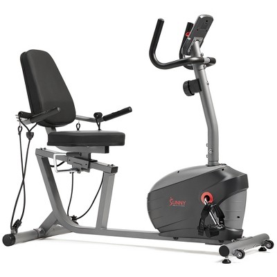 Sunny health & fitness recumbent exercise shop bike