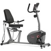 Sunny Health & Fitness Performance Interactive Series Recumbent Exercise Bike - Gray - 3 of 4