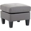 Passion Furniture Newbury Faux Leather Upholstered Ottoman - 2 of 4