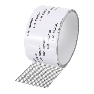Unique Bargains Fiberglass Adhesive Waterproof Mesh Design Window Screen Repair Tape
