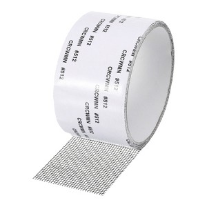 Unique Bargains Fiberglass Adhesive Waterproof Mesh Design Window Screen Repair Tape - 1 of 3