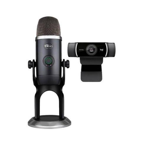 Blue Microphones Yeti X Microphone Dark Gray Logitech C922 Pro Webcam : Target