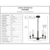 Urban Ambiance Luxury New Traditional Chandelier 24.375''H x 23''W,  Midnight Black Finish,  Griffith Collection, UHP3986 - 3 of 4