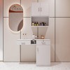 Salon Station, Wall Mount Styling Salon Stations, Minimalist Barber Shampoo Station Storage Cabinet For Barbershop, Bathroom, Beauty Parlor - 3 of 4