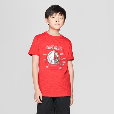 boys red t shirt