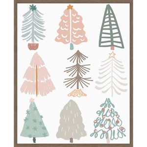 Amanti Art Christmas Tree Sketchbook II by June Erica Vess Canvas Wall Art Print Framed 23-in. W x 28-in. H. - 1 of 4