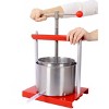 BestParts 0.53 Gallon Stainless Steel Manual Fruit Wine Press – Juice Extractor for Fruits, Vegetables, Wine, and Olive Oil - 2 of 4