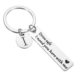 Unique Bargains Stainless Steel Personalized Durable Keychain with Gift Box 1 Set - 1 of 4