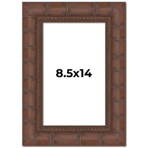 PosterPalooza | 8.5x14 Wide Bamboo Picture Frame, UV Acrylic, 4 Finishes - Brown, Black, Silver, and Natural - 1 of 4
