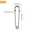 Unique Bargains Metal DIY Blankets Crafts Brooch Making Home Sewing Large Safety Pins 60 Pcs - 2 of 4