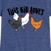 Girls' - Instant Message - This Kid Loves Chickens Fitted Short Sleeve Graphic T-Shirt - 2 of 4