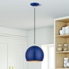 Livex Lighting Piedmont 1 - Light Pendant in  Shiny Cobalt Blue/Polished Chrome - 4 of 4