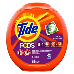 Tide Pods Laundry Detergent Pacs - Spring Meadow - 62oz/81ct