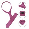 Allegra K Men's Self-Tie Adjustable Bussiness Neckwear Prom Necktie Fuchsia - 4 of 4