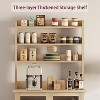Jojoka Kitchen Pantry with Power Outlet,Bakers Rack With Storage Cabinet,Door and Storage Shelf - 4 of 4