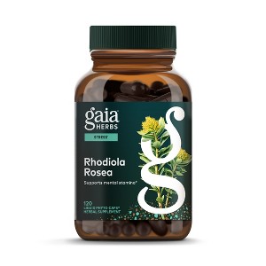 Gaia Herbs Rhodiola Rosea - Stress Support Supplement - With