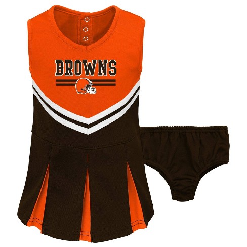 NFL Cleveland Browns Toddler Girls' Cheer Set - 2T