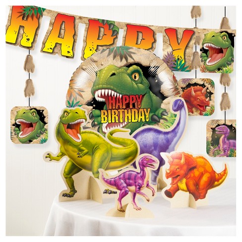 I Am One Banner Jurassic World Dinosaur Birthday Party Supplies