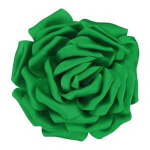Unique Bargains Alloy Satin Fabric Big Rose Flower Dainty Brooches Pin 1 Pc - 1 of 4