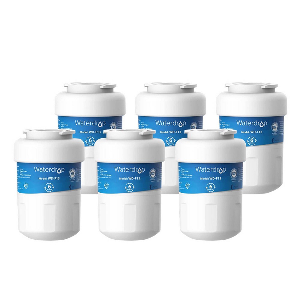Waterdrop 6pk WD-F13 Replacement for GE MWF Refrigerator Water Filter
