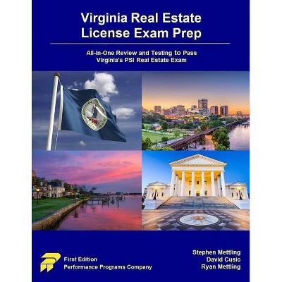 Virginia Real Estate License Exam Prep - by  David Cusic & Ryan Mettling & Stephen Mettling (Paperback)